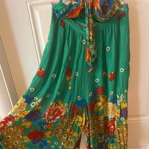 Free People Bali Birds of Paradise Jumpsuit